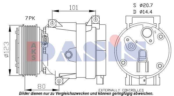 AKS DASIS Kompressori, ilmastointilaite 851573N